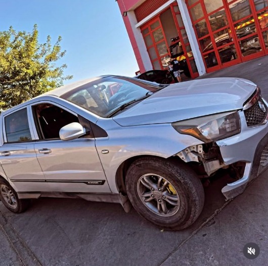Camioneta SsangYong atendida en Reprochile, Rancagua
